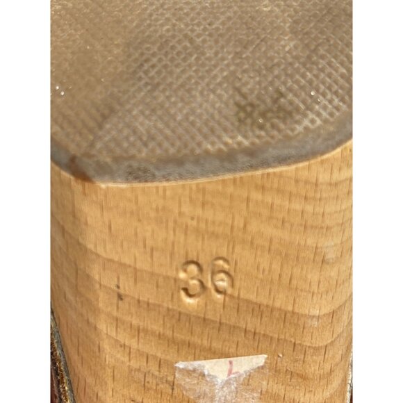 Barney’s NY Henry Cuir Suede Shearling Platform Clog Studded Ankle Boots Sz 36 - Picture 9 of 14